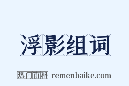 浮影组词是什么意思的图片